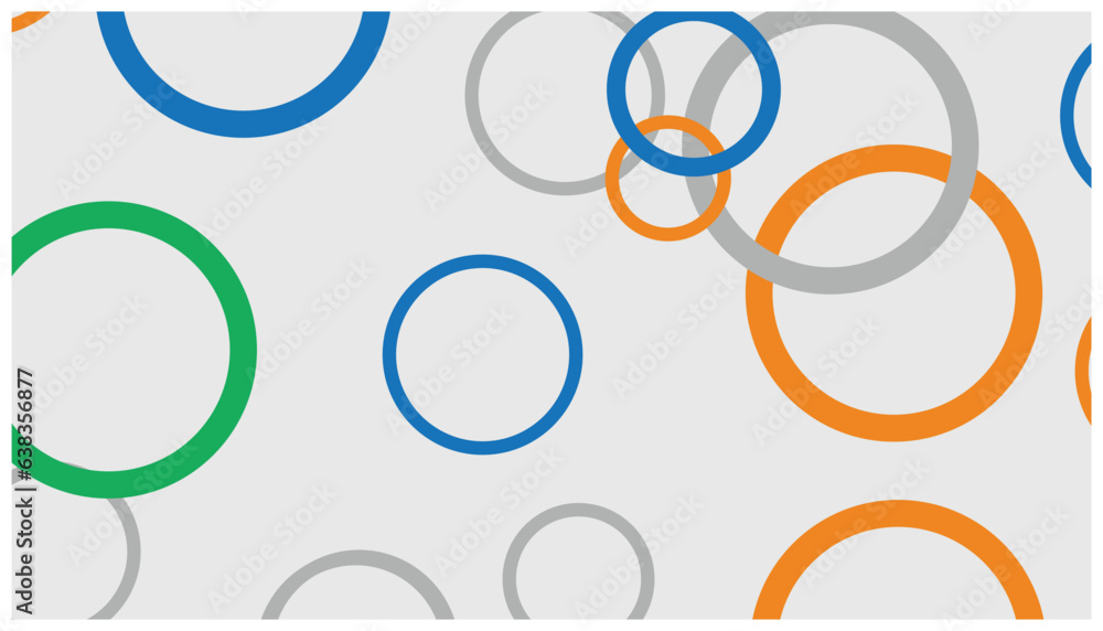 Poster colorful circles on a white background. vector illustration for your design. abstract background wit