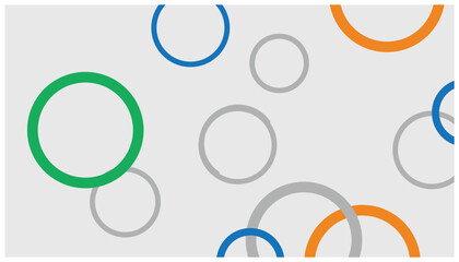 Colorful circles on a white background. Vector illustration for your design. Abstract background with colorful circles pattern.