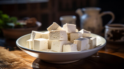 cubes of tofu