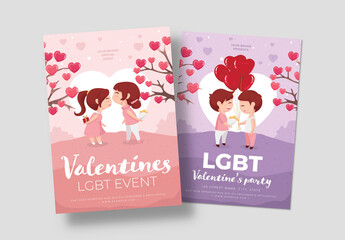 Valentines Day Flyer Poster Layout