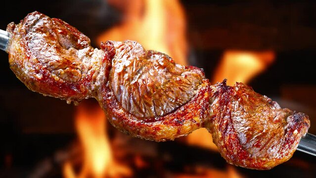 Picanha, roasted in charcoal, barbecue