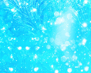 Fototapeta na wymiar Winter festive shimmering bright background. Background for design. Empty space for text.