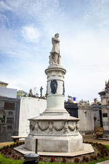 Fototapeta na wymiar Recoleta beautiful old cemetery, Necropolis architecture dark gothic beauty Buenos Aires Argentina