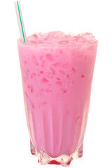Iced pink milk