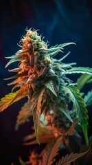 Naklejka na ściany i meble Cannabis Plants, Growing Marijuana, Close-ups of Cannabis Trees and Growth, Cannabis Buds, PNG, Photo