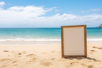 3d render, abstract futuristic background with geometric shapes, minimalist zen scenery, panoramic seascape wallpaper