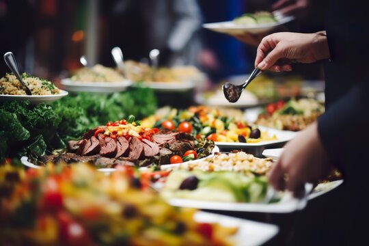 Culinary Spectacle: Indoor Catering Buffet