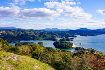いろは島展望台から多島海の眺め（佐賀県唐津市）