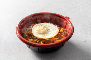 Red pepper paste bulgogi pork stew stew pork Chinese bibimbap Korean food dish