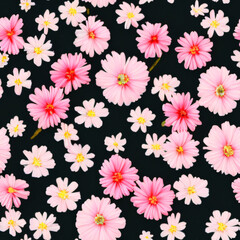 Obraz premium [Generative AI] Flowers, pattern, 花