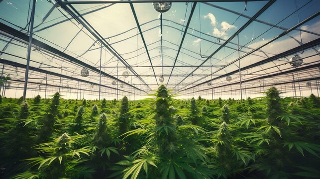 Cannabis Greenhouse, Cannabis Plants, Growing Marijuana, Close-ups of Cannabis Trees and Growth, Cannabis Buds, PNG, Photo,