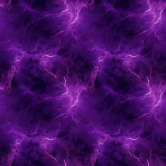 Obraz na płótnie Canvas 紫の稲妻のエフェクト　シームレス背景素材