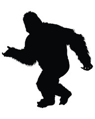 Gorilla Silhouette Vector Illustrations