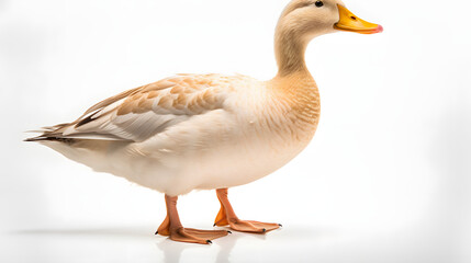 Obraz premium Duck on white background