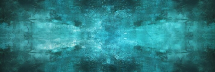 Fototapeta na wymiar Abstract dark aquamarine turquoise concrete stone paper texture