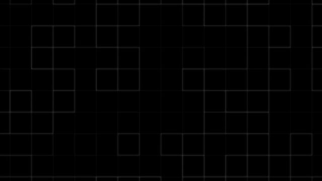 Digital abstract looped black white. High quality 4k footage