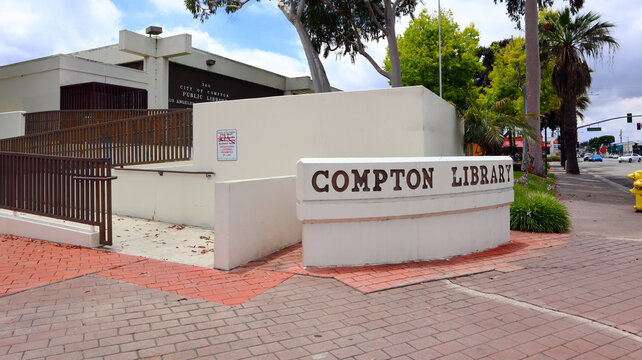 COMPTON (Los Angeles County), California: City of COMPTON Public Library at 240 W Compton Blvd, Compton