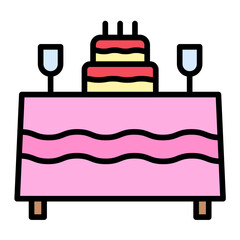 Birthday Table Icon