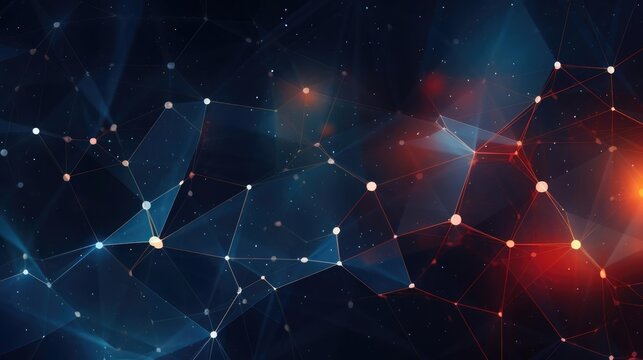 Abstract network nodes background pattern 