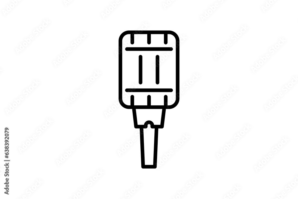 Poster microphone icon. icon related to multimedia and entertainment. suitable for web site design, app, us