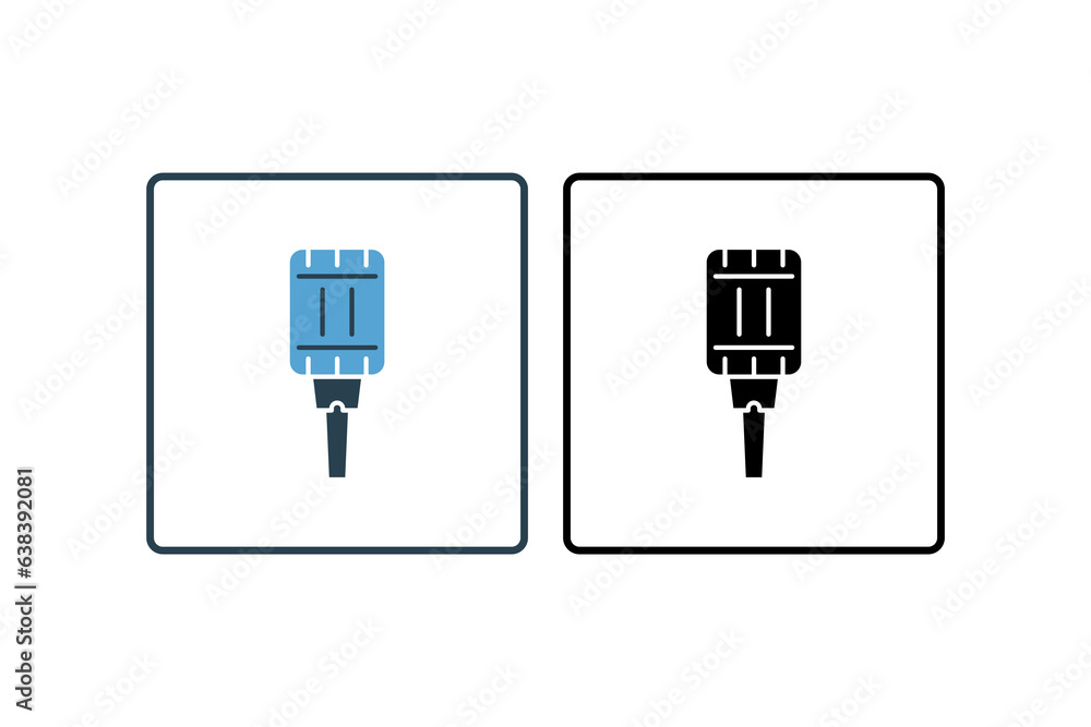 Poster microphone icon. icon related to multimedia and entertainment. suitable for web site design, app, us