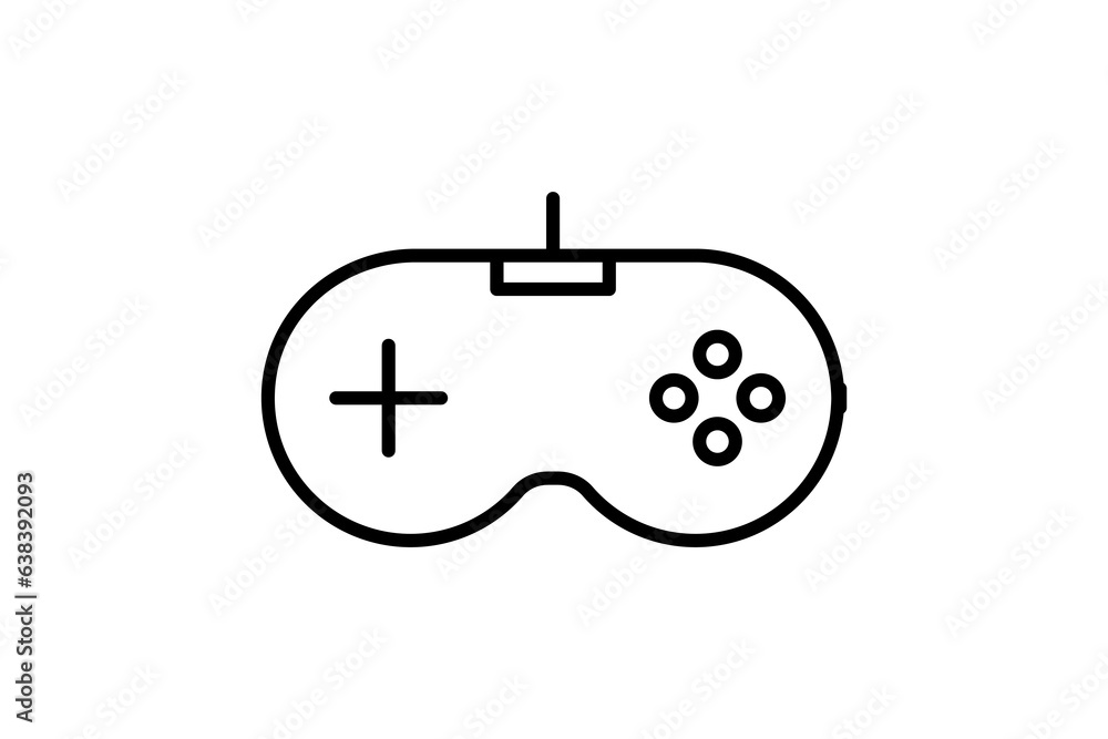Poster gaming controller icon. icon related to multimedia and entertainment. suitable for web site design, 