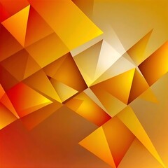 Abstract crystal background in yellow colors with refracting of light and highlights on the facets. geometric precious rock stones wallpaper background. polygonal geometry wall,  tile Wallpaper.