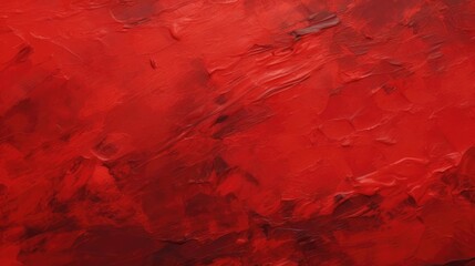 Abstract thick red oil paint background 
