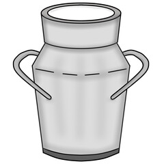 milk jug isolated on white