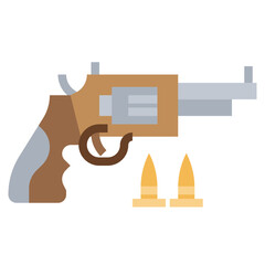 gun line icon,linear,outline,graphic,illustration