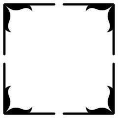 Border Corner Frame Black Lines Decoration 