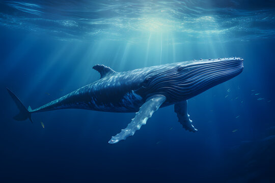 A Blue Whale portrait, wildlife photography