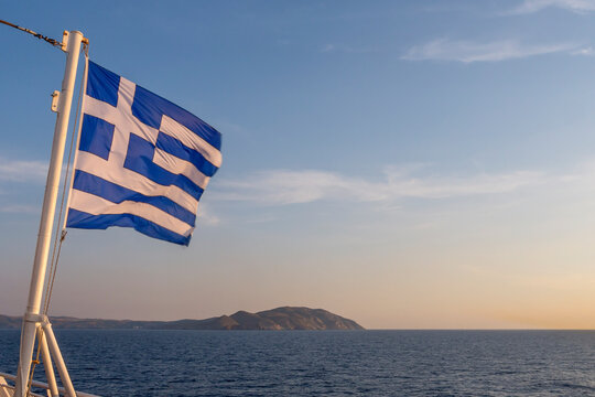 Griechische Flagge Stock Illustration