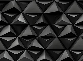 Obraz premium Abstract black geometric background. Gold texture with shadow. SEAMLESS PATTERN. SEAMLESS WALLPAPER.