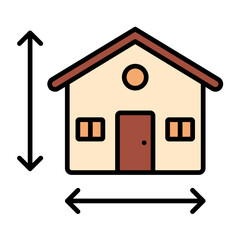 House Measurement Icon