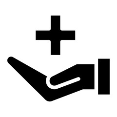 Obraz premium medical sign glyph 