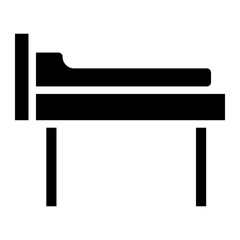 hospital bed glyph 
