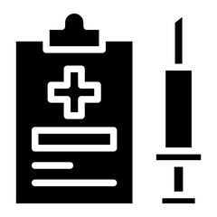 Obraz premium medical report glyph 
