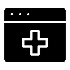 Fototapeta premium medical web glyph 
