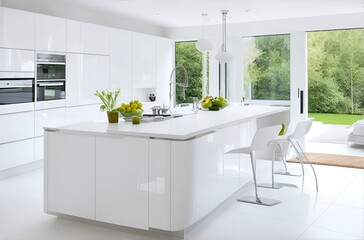 Cocina blanca moderna