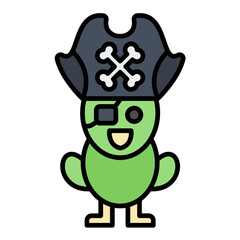 Pirate Parrot Icon