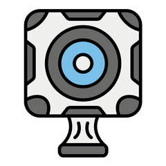 Fototapeta premium Round Webcam Icon