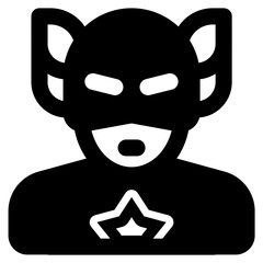 superhero icon vector illustration asset element