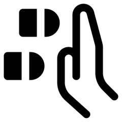 telekinesis icon vector illustration asset element