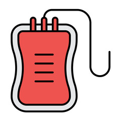 Obraz premium Blood Bag Icon