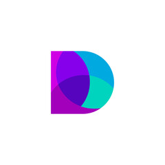 d abstract logo vector