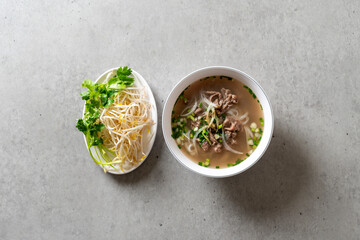 Beef rice noodles, spicy rice noodles, jjajo, pork fried rice, bun cha Korean food dish