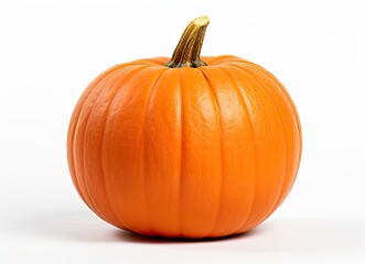 Obraz premium One fresh harvest farm yellow orange pumpkin with unusual funny curvy shape form on wooden shelf furniture box, with copy space for text, Halloween Thanksgiving concept, closeup.