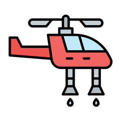 Firefighter Helicopter Icon