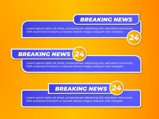 Lower thirds broadcasting